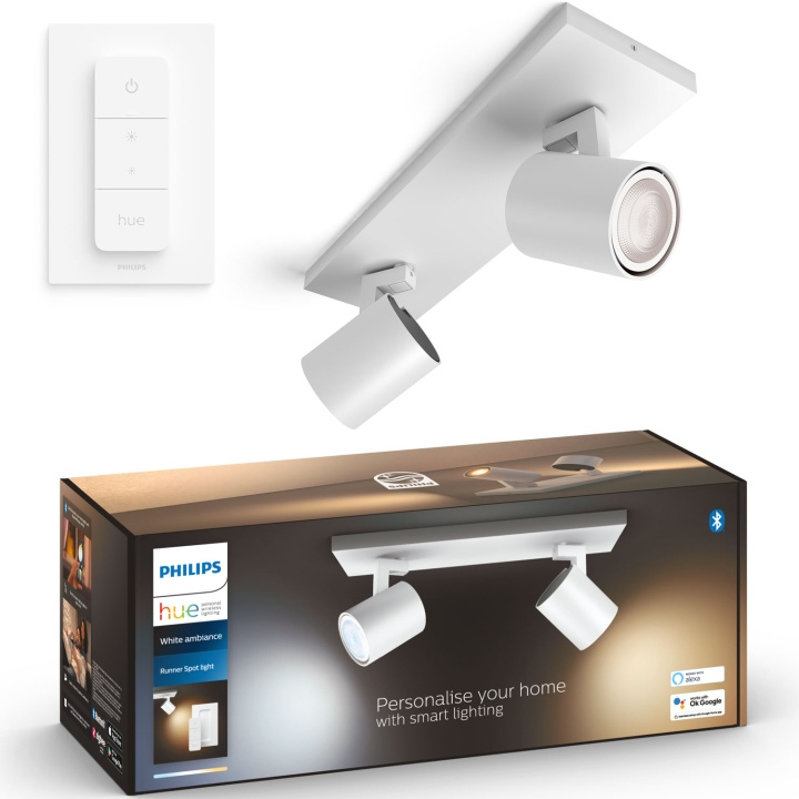 Philips Hue Runner White Ambiance 2 spot 800 lm Vit in de groep HOME ELECTRONICS / Verlichting / Plafondverlichting bij TP E-commerce Nordic AB (C74722)