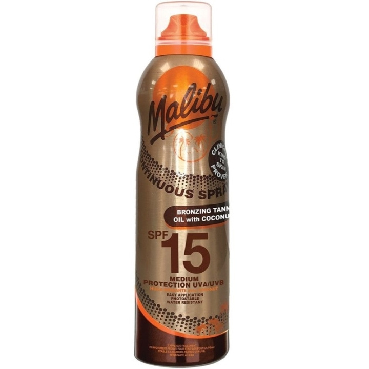 Malibu Bronzing Oil with Coconut Spray SPF15 175ml in de groep BEAUTY & HEALTH / Huidsverzorging / Zonnebank / Zonnebescherming bij TP E-commerce Nordic AB (C74745)