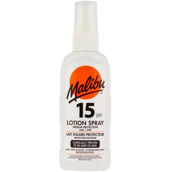 Malibu Sun Lotion Spray SPF15 100ml in de groep BEAUTY & HEALTH / Huidsverzorging / Zonnebank / Zonnebescherming bij TP E-commerce Nordic AB (C74753)