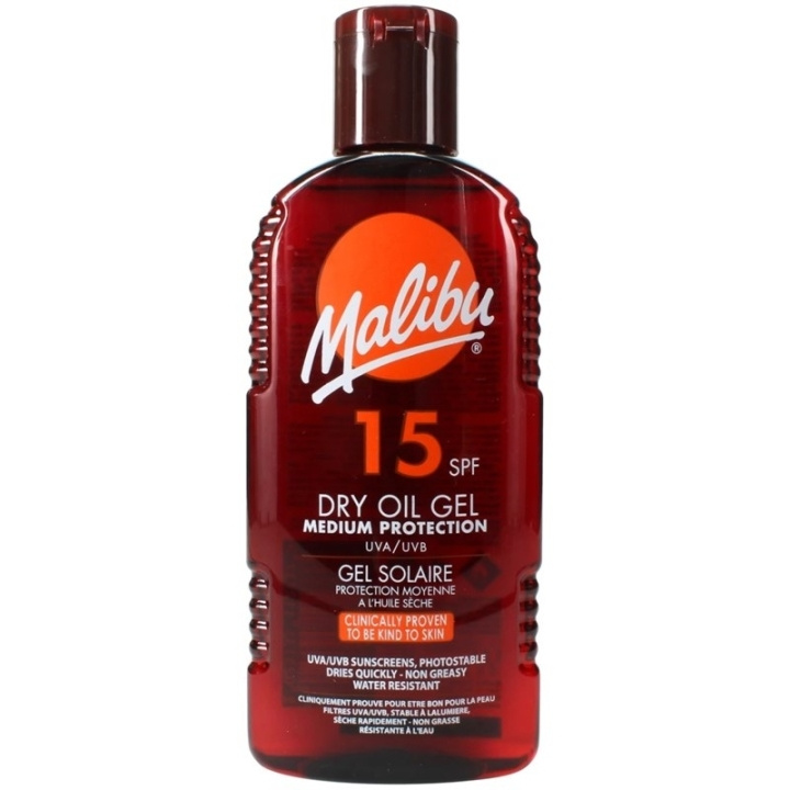 Malibu Sun Dry Oil Gel SPF15 200ml in de groep BEAUTY & HEALTH / Huidsverzorging / Zonnebank / Zonnebescherming bij TP E-commerce Nordic AB (C74754)