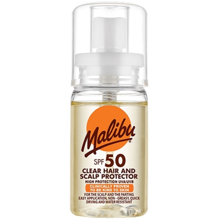 Malibu Clear Hair and Scalp Protector SPF50 100ml in de groep BEAUTY & HEALTH / Huidsverzorging / Zonnebank / Zonnebescherming bij TP E-commerce Nordic AB (C74757)