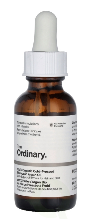 The Ordinary 100% Organic Moroccan Argan Oil 30 ml in de groep BEAUTY & HEALTH / Haar & Styling / Haarverzorging / Haarolie bij TP E-commerce Nordic AB (C74813)