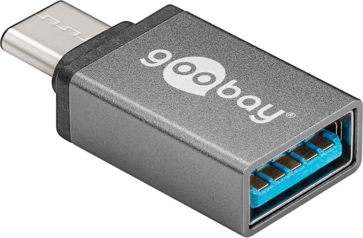 Goobay USB-C naar A 3.0-adapter, ster grijs in de groep COMPUTERS & RANDAPPARATUUR / Computerkabels / USB / USB-C bij TP E-commerce Nordic AB (C75153)