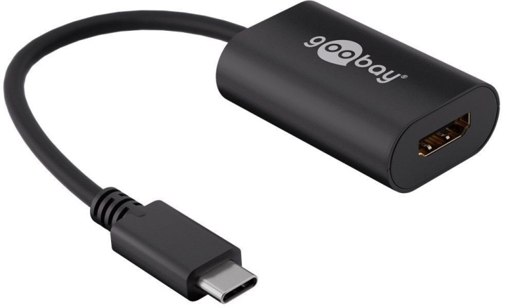 Goobay USB-C naar HDMI-adapter in de groep COMPUTERS & RANDAPPARATUUR / Computerkabels / USB / USB-C bij TP E-commerce Nordic AB (C75161)