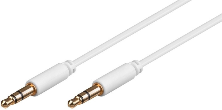 Goobay 3,5mm male naar 3,5mm male audiokabel, 3 m, wit in de groep HOME ELECTRONICS / Kabels & Adapters / Audio Analoog / 3.5 mm bij TP E-commerce Nordic AB (C75166)