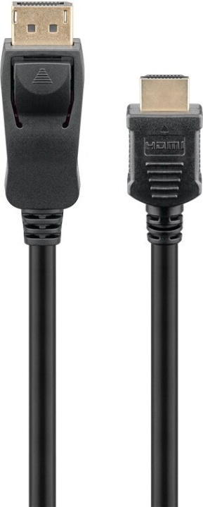 Goobay DisplayPort naar HDMI monitorkabel, 1 m in de groep COMPUTERS & RANDAPPARATUUR / Computerkabels / DisplayPort / Kabels bij TP E-commerce Nordic AB (C75202)