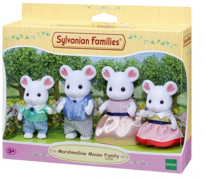 Sylvanian Families Marshmallow Muis Familie in de groep SPEELGOED, KINDER- & BABYPRODUCTEN / Speelgoed / Docks & Accessoires bij TP E-commerce Nordic AB (C75210)