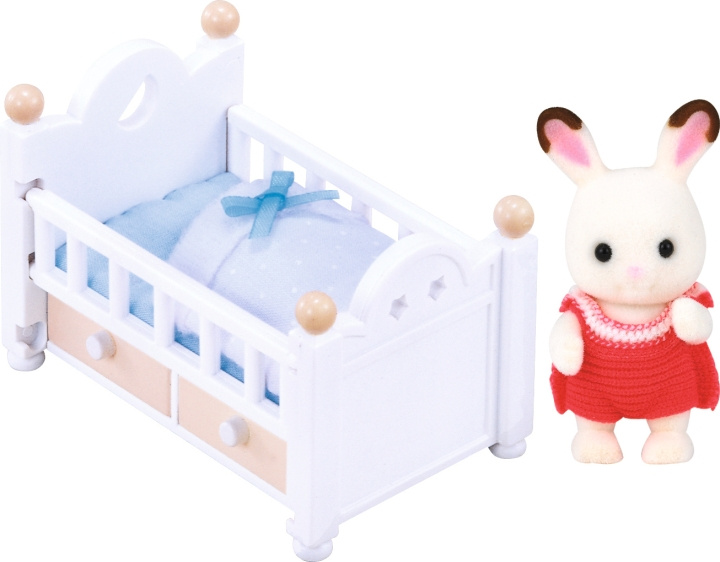 Sylvanian Families Chocolade konijntje babyset (ledikant) in de groep SPEELGOED, KINDER- & BABYPRODUCTEN / Speelgoed / Docks & Accessoires bij TP E-commerce Nordic AB (C75215)