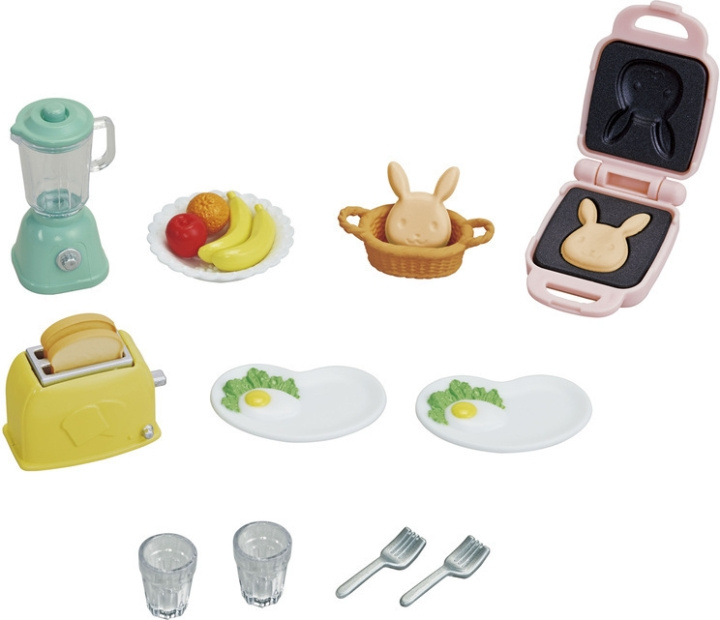 Sylvanian Families Ontbijtset met broodrooster in de groep SPEELGOED, KINDER- & BABYPRODUCTEN / Speelgoed / Docks & Accessoires bij TP E-commerce Nordic AB (C75229)