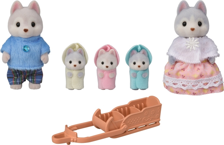 Sylvanian Families Huskyperhe in de groep SPEELGOED, KINDER- & BABYPRODUCTEN / Speelgoed / Docks & Accessoires bij TP E-commerce Nordic AB (C75249)