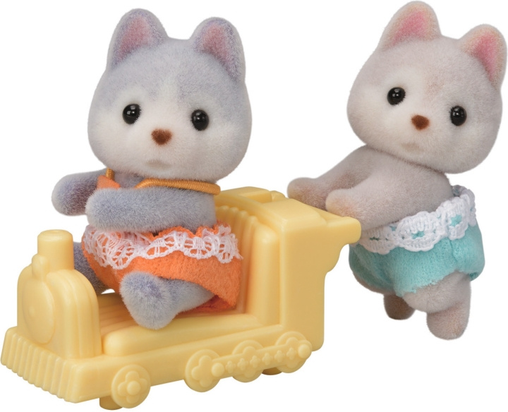 Sylvanian Families Husky tweeling in de groep SPEELGOED, KINDER- & BABYPRODUCTEN / Speelgoed / Docks & Accessoires bij TP E-commerce Nordic AB (C75250)