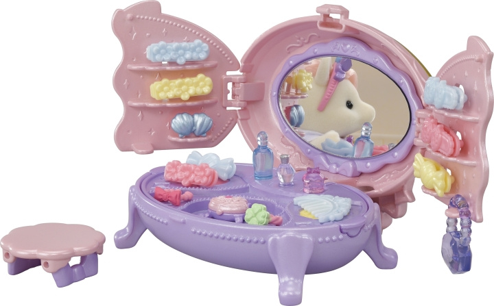 Sylvanian Families Pony\'s kaptafel speelset in de groep SPEELGOED, KINDER- & BABYPRODUCTEN / Speelgoed / Docks & Accessoires bij TP E-commerce Nordic AB (C75275)