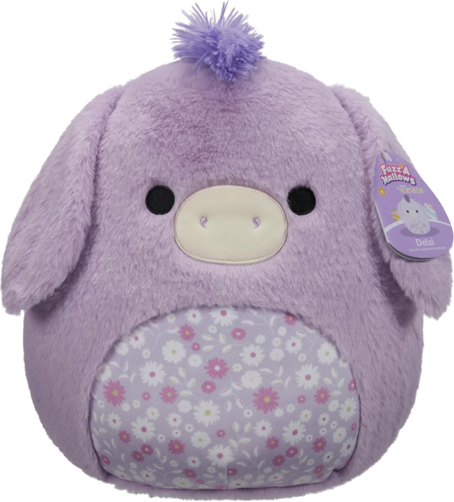 Squishmallows P18 Fuzz A Mallows Delzi Ezel - knuffel, 30 cm in de groep SPEELGOED, KINDER- & BABYPRODUCTEN / Babyspeelgoed / Knuffels bij TP E-commerce Nordic AB (C75298)