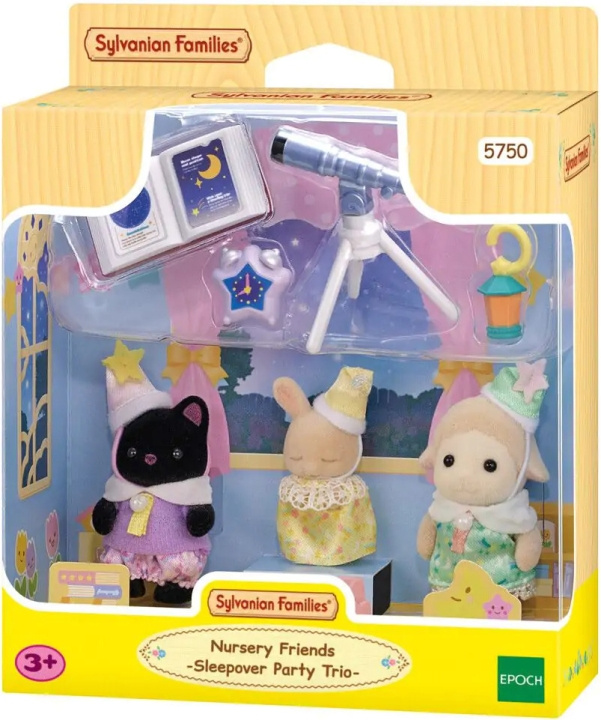 Sylvanian Families De drieën op een logeerpartij in de groep SPEELGOED, KINDER- & BABYPRODUCTEN / Speelgoed / Docks & Accessoires bij TP E-commerce Nordic AB (C75308)