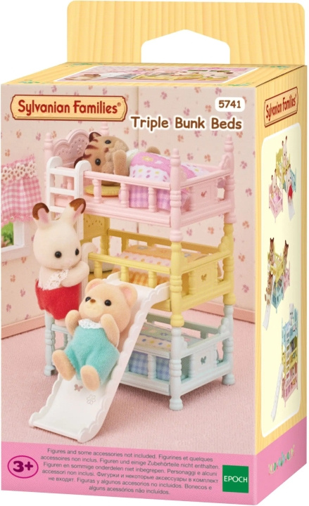 Sylvanian Families Drievoudig stapelbed met glijbaan in de groep SPEELGOED, KINDER- & BABYPRODUCTEN / Speelgoed / Docks & Accessoires bij TP E-commerce Nordic AB (C75313)