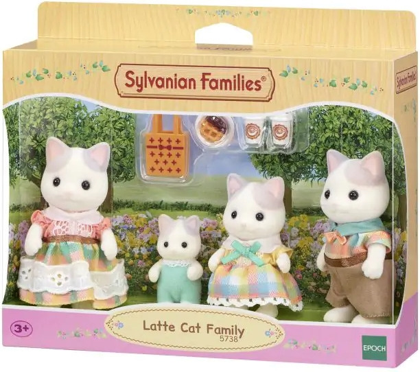 Sylvanian Families De latte kat familie in de groep SPEELGOED, KINDER- & BABYPRODUCTEN / Speelgoed / Docks & Accessoires bij TP E-commerce Nordic AB (C75316)