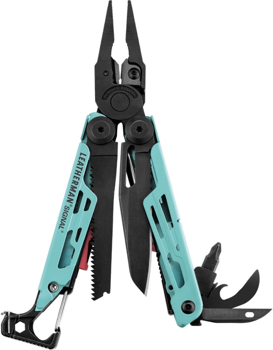 Leatherman Signal multitool in nylon etui, aqua in de groep SPORT, VRIJE TIJD & HOBBY / Buitenrecreatie / Multitools bij TP E-commerce Nordic AB (C75375)