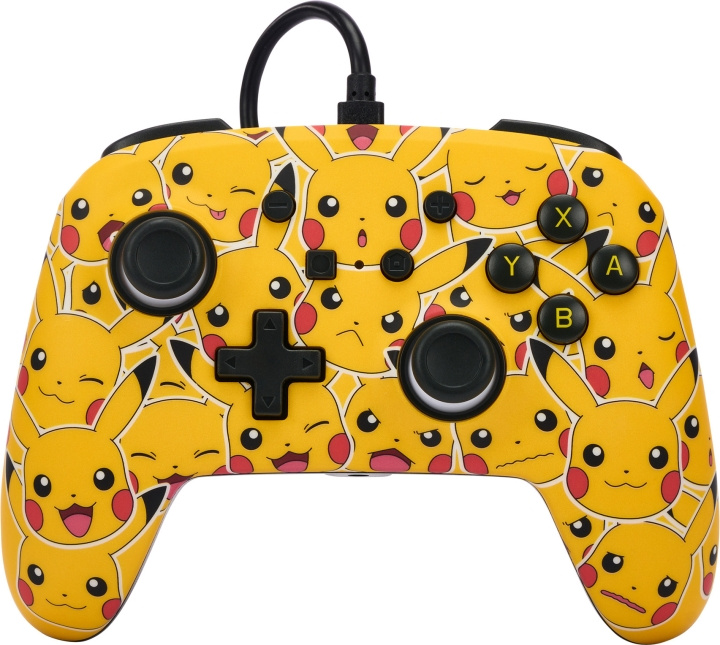 PowerA Verbeterde bedrade controller, Pikachu stemmingen, Switch in de groep HOME ELECTRONICS / Spelconsoles en accessoires / Nintendo Switch / Accessoires bij TP E-commerce Nordic AB (C75379)