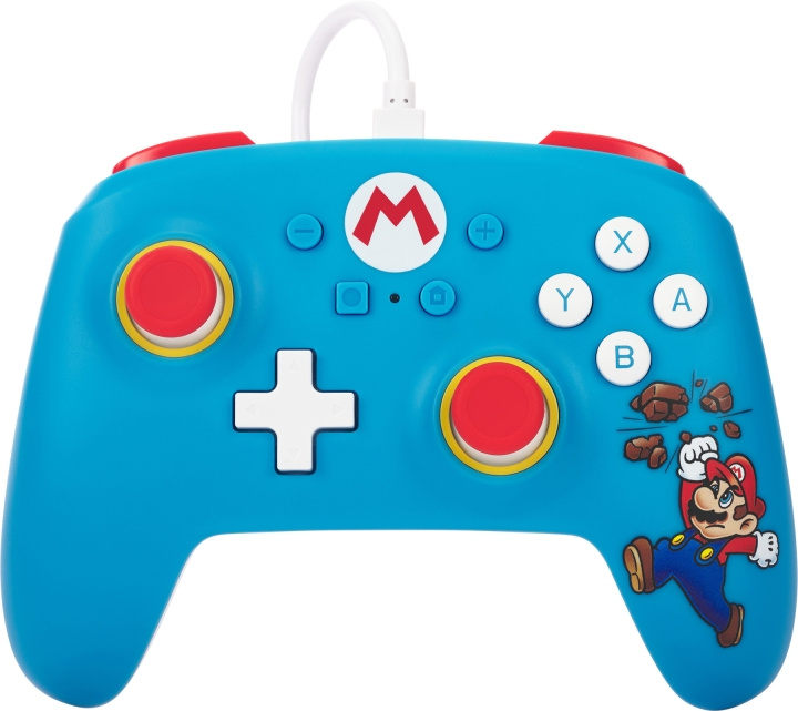 PowerA Bedrade Controller, Steenbreekster Mario, Switch in de groep HOME ELECTRONICS / Spelconsoles en accessoires / Nintendo Switch / Accessoires bij TP E-commerce Nordic AB (C75385)