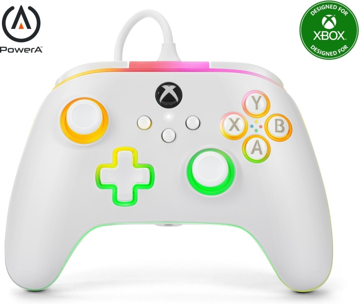 PowerA Lumectra Advantage bedrade controller, wit, Xbox / PC in de groep HOME ELECTRONICS / Spelconsoles en accessoires / Xbox Series X bij TP E-commerce Nordic AB (C75411)