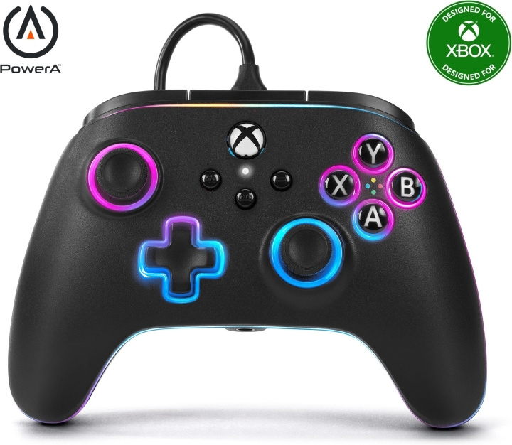 PowerA Lumectra Advantage bedrade controller, zwart, Xbox / PC in de groep HOME ELECTRONICS / Spelconsoles en accessoires / Xbox Series X bij TP E-commerce Nordic AB (C75412)