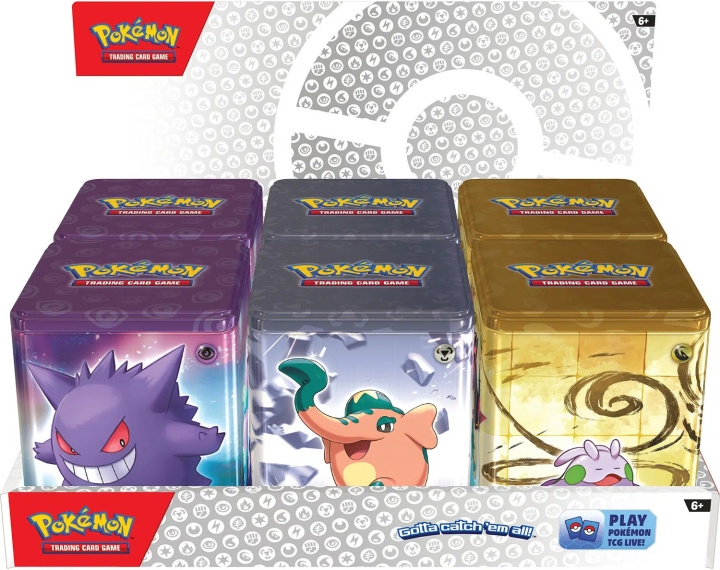 POKEMON Stapelblik 2024 - verzamelkaartdoos, assortiment in de groep SPEELGOED, KINDER- & BABYPRODUCTEN / Speelgoed / Speelgoed bij TP E-commerce Nordic AB (C75419)