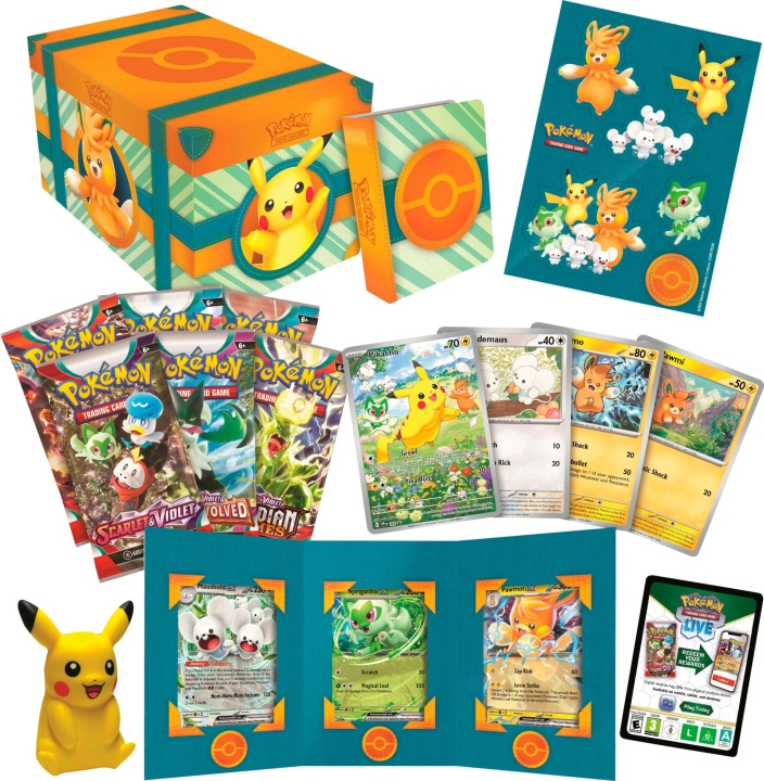 POKEMON Paldea Adventure Chest verzamelkaartdoos in de groep SPEELGOED, KINDER- & BABYPRODUCTEN / Speelgoed / Speelgoed bij TP E-commerce Nordic AB (C75420)