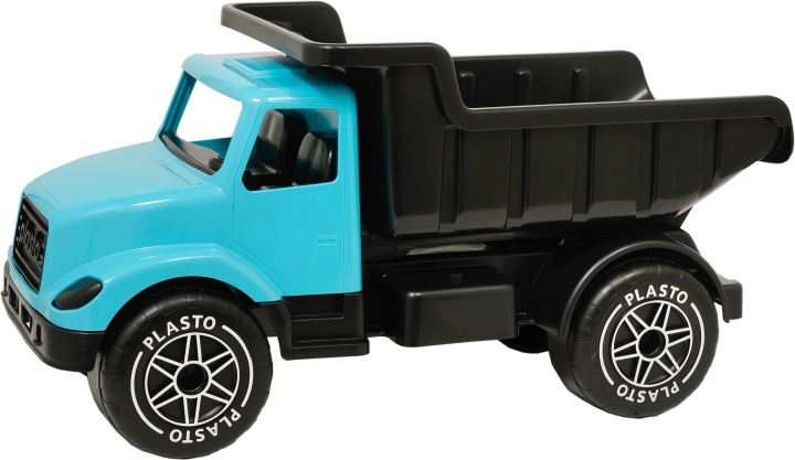 Plasto grote vrachtwagen, turquoise in de groep SPEELGOED, KINDER- & BABYPRODUCTEN / Speelgoed / Speelgoedauto\'s bij TP E-commerce Nordic AB (C75421)