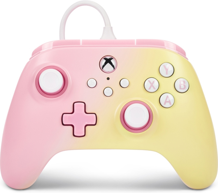 PowerA Advantage bedrade gamecontroller, Pink Lemonade, Xbox / PC in de groep HOME ELECTRONICS / Spelconsoles en accessoires / Xbox Series X bij TP E-commerce Nordic AB (C75433)