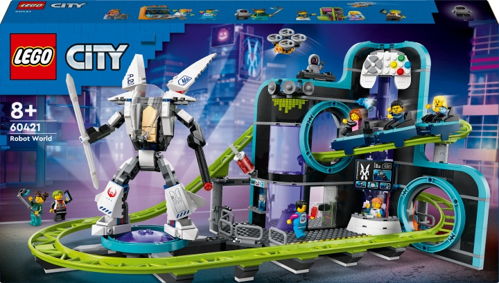 LEGO Mijn Stad 60421 - Robot World Achtbaan in de groep SPEELGOED, KINDER- & BABYPRODUCTEN / Speelgoed / Bouwspeelgoed / Lego bij TP E-commerce Nordic AB (C75447)