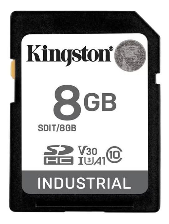 Kingston 8G SDHC Industrial pSLC Class 10, UHS-I, U3, V30, A1 SD-Card in de groep HOME ELECTRONICS / Opslagmedia / Geheugenkaarten / SD/SDHC/SDXC bij TP E-commerce Nordic AB (C75500)