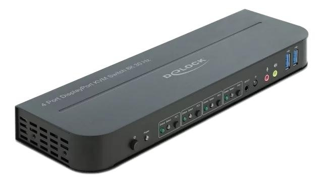 DeLOCK DisplayPort 1.4 KVM Switch 8K 30 Hz with USB 3.0 and Audio in de groep COMPUTERS & RANDAPPARATUUR / Laptops & accessoires / Docking station bij TP E-commerce Nordic AB (C75517)