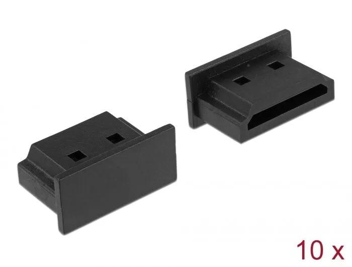 DeLOCK Dust Cover for HDMI A female without grip 10 pieces black in de groep COMPUTERS & RANDAPPARATUUR / Computeraccessoires / Overige bij TP E-commerce Nordic AB (C75539)