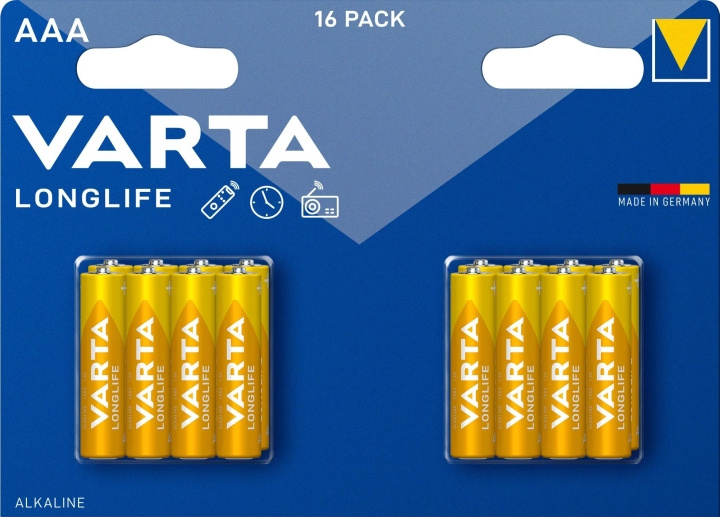 Varta Longlife AAA 16 Pack (Ch) in de groep HOME ELECTRONICS / Batterijen & Opladers / Batterijen / AAA bij TP E-commerce Nordic AB (C75562)