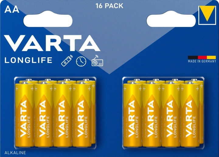 Varta Longlife AA 16 Pack (Ch) in de groep HOME ELECTRONICS / Batterijen & Opladers / Batterijen / Batterijen voor hoortoestellen bij TP E-commerce Nordic AB (C75563)