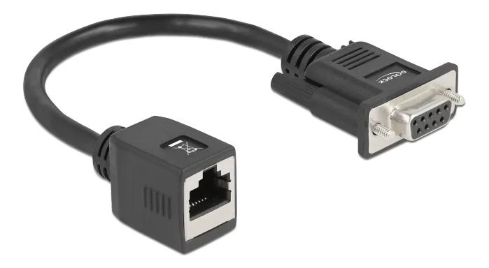 DeLOCK Serial RS-232/422/485 Adapter DB9 female to RJ45 jack in de groep COMPUTERS & RANDAPPARATUUR / Computerkabels / Overige computerkabels bij TP E-commerce Nordic AB (C75625)