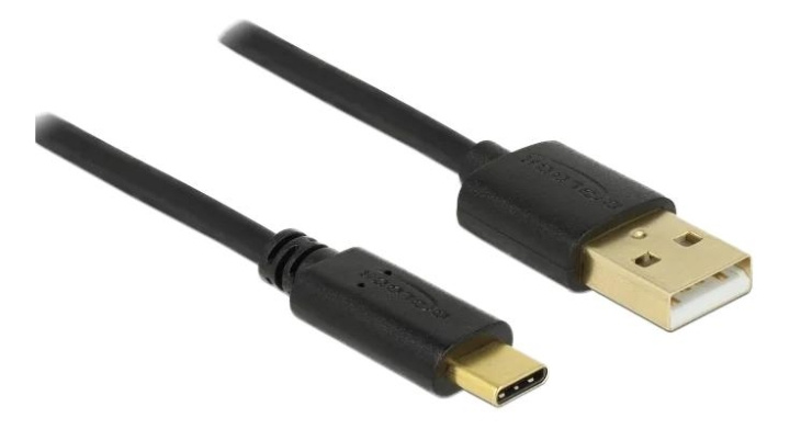 DeLOCK USB 2.0 cable Type-A to Type-C 2 m in de groep COMPUTERS & RANDAPPARATUUR / Computerkabels / USB / USB-C bij TP E-commerce Nordic AB (C75649)