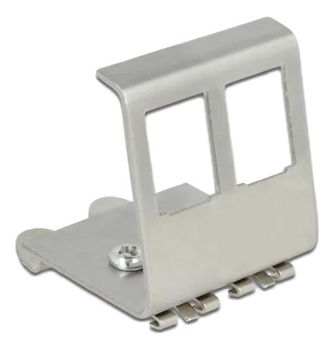 DeLOCK Keystone Metal Mounting 2 Port for DIN rail in de groep COMPUTERS & RANDAPPARATUUR / Computeraccessoires / Overige bij TP E-commerce Nordic AB (C75653)