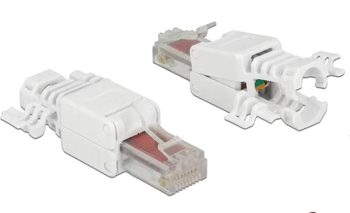 DeLOCK RJ45 plug Cat.6 UTP toolfree 2 pieces in de groep COMPUTERS & RANDAPPARATUUR / Computerkabels / Netwerkkabels / Adapters & Geleiderverbindingen bij TP E-commerce Nordic AB (C75654)