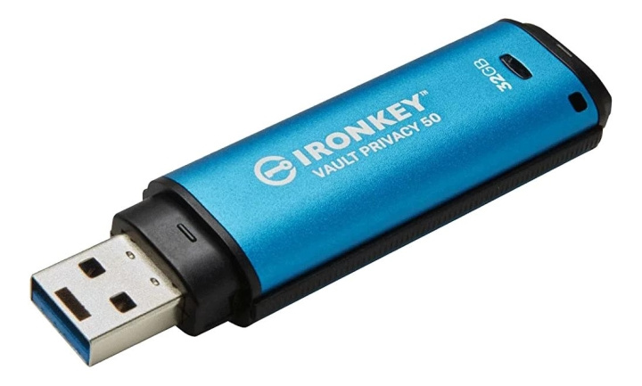 Kingston 32GB USB-C IronKey Vault Privacy 50C AES-256 Encrypted in de groep HOME ELECTRONICS / Opslagmedia / USB-geheugen / Type C bij TP E-commerce Nordic AB (C75664)