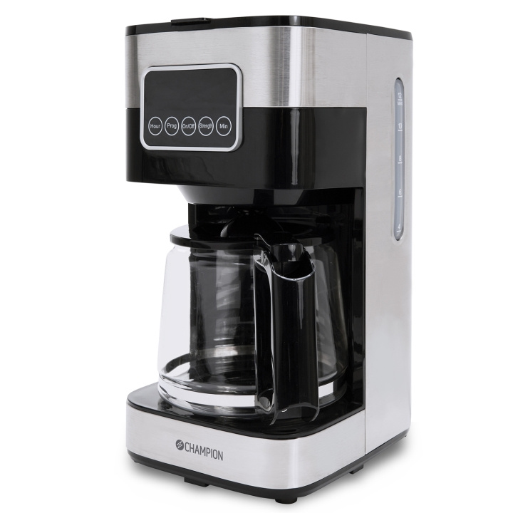 Champion Kaffebryggare Digital 12-koppar/1,5L KB400 Rostfri in de groep HUISHOUDEN & TUIN / Huishoudelijke apparaten / Koffiezetapparaten en accessoires / Koffiezetapparaten bij TP E-commerce Nordic AB (C75705)