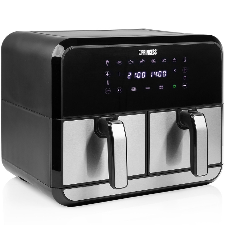 Princess Airfryer Dubbel 2X4l 2400W 1802074 Digital in de groep HUISHOUDEN & TUIN / Huishoudelijke apparaten / Airfryers & friteuses bij TP E-commerce Nordic AB (C75729)