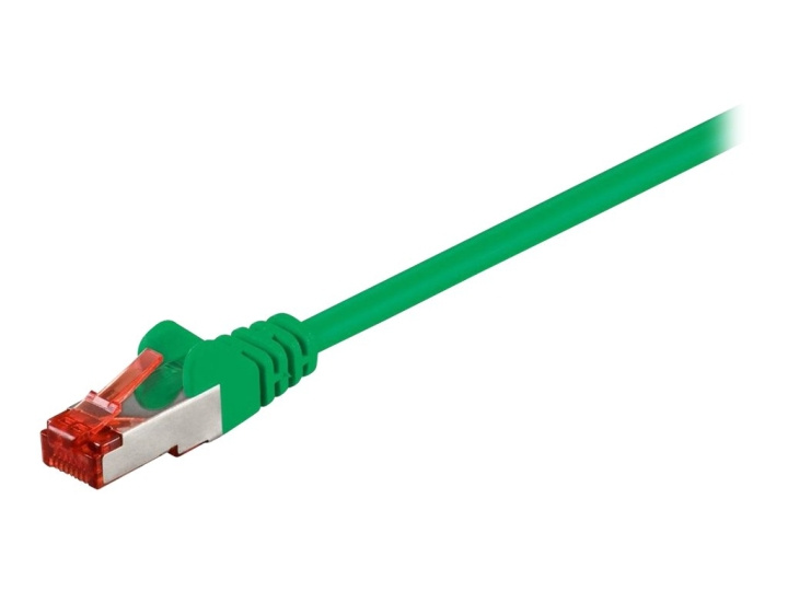 Goobay CAT 6 S/FTP CU 1m Green in de groep COMPUTERS & RANDAPPARATUUR / Computerkabels / Netwerkkabels / Cat6 bij TP E-commerce Nordic AB (C75751)