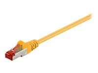 Goobay CAT 6 S/FTP CU 10m Yellow in de groep COMPUTERS & RANDAPPARATUUR / Computerkabels / Netwerkkabels / Cat6 bij TP E-commerce Nordic AB (C75754)