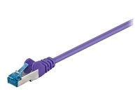 Goobay CAT 6a SFTP, PiMF 25cm nätverkskabel Lila in de groep COMPUTERS & RANDAPPARATUUR / Computerkabels / Netwerkkabels / Cat6 bij TP E-commerce Nordic AB (C75756)