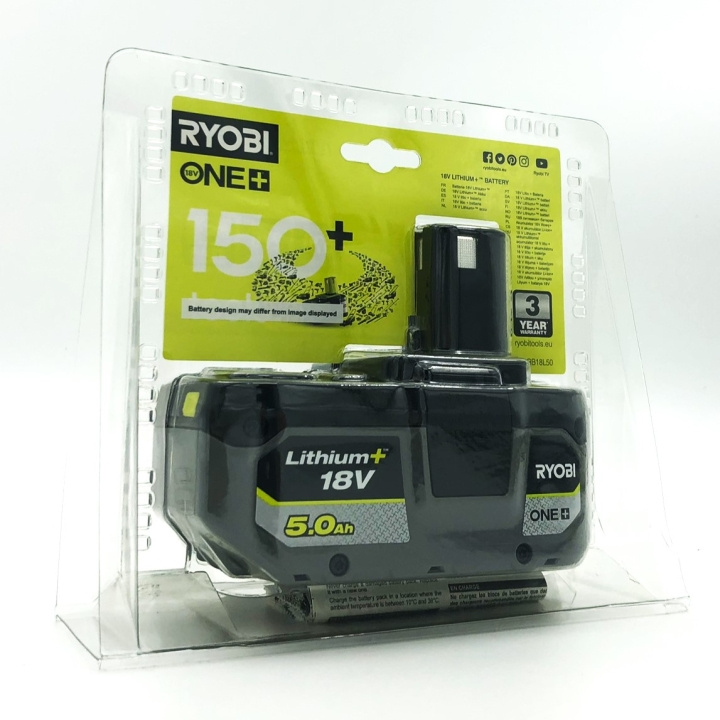 Ryobi RB18L50 rechargeable battery 18 V/5.0 Ah Lithium+ in de groep HUISHOUDEN & TUIN / Gereedschap / Batterijen voor Elektrisch Gereedschap bij TP E-commerce Nordic AB (C75760)