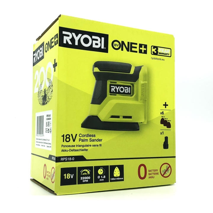 Ryobi One+ RPS18-0 Delta sander Without battery in de groep HUISHOUDEN & TUIN / Gereedschap / Slijpmachines bij TP E-commerce Nordic AB (C75772)