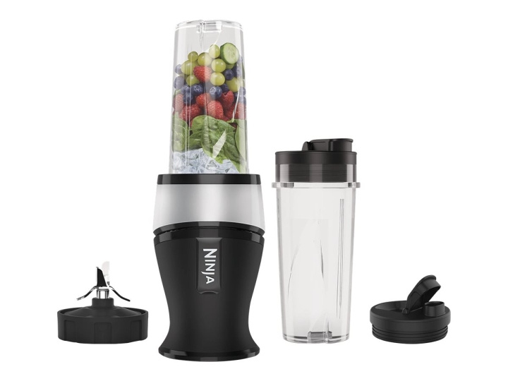 Ninja Nutri Ninja Slim QB3001EUS Blender Black/ silver in de groep HUISHOUDEN & TUIN / Huishoudelijke apparaten / Keukentools & -apparatuur / Mixers & Blenders bij TP E-commerce Nordic AB (C75773)