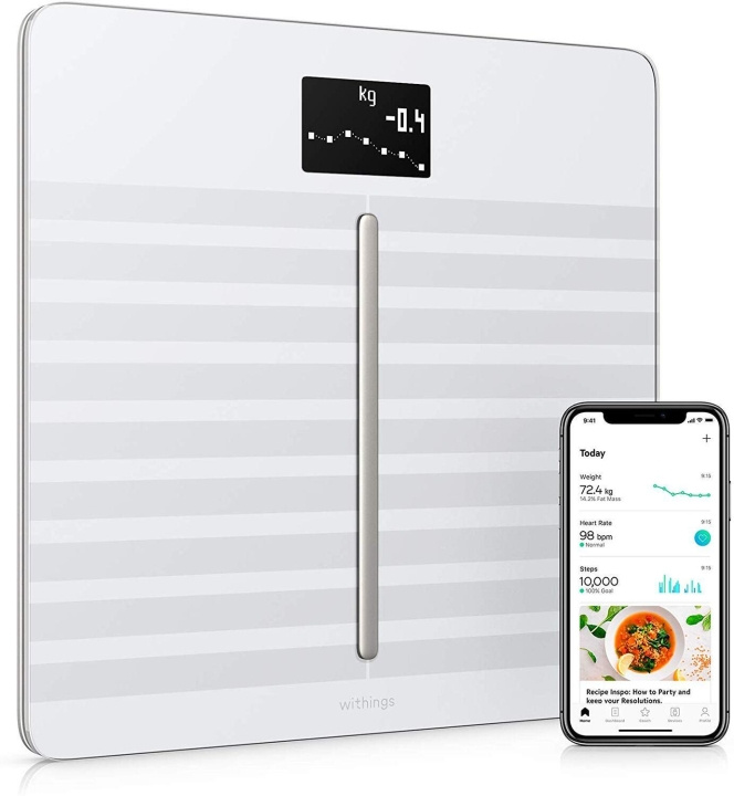 Withings Body Cardio V.2 personenweegschaal, wit in de groep BEAUTY & HEALTH / Gezondheidszorg / Badkamerweegschaal bij TP E-commerce Nordic AB (C76055)