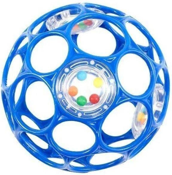 Oball Rammelbal, blauw in de groep SPEELGOED, KINDER- & BABYPRODUCTEN / Babyspeelgoed / Activiteitenspeelgoed bij TP E-commerce Nordic AB (C76147)